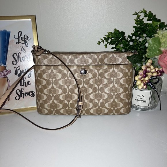 Coach Bag Peyton Dream C East West Khaki - Picture 3 of 8